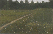 Репродукция картины "лесная поляна" художника "куинджи архип"