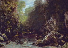 Копия картины "пейзаж близ пюи нуар, в орнане" художника "курбе гюстав"