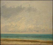 Копия картины "спокойное море" художника "курбе гюстав"