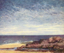 Картина "побережье в нормандии" художника "курбе гюстав"