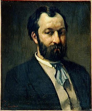 Картина "портрет жюля антуана кастанари" художника "курбе гюстав"