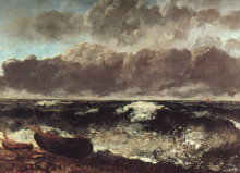 Картина "бурное море (волна)" художника "курбе гюстав"