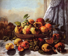 Копия картины "натюрморт. фрукты" художника "курбе гюстав"