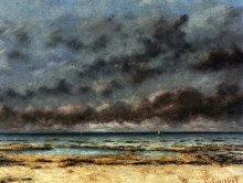 Копия картины "спокойное море" художника "курбе гюстав"