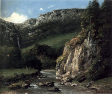 Картина "поток в юрских горах" художника "курбе гюстав"