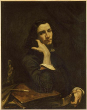Копия картины "мужчина с кожаным поясом. портрет художника" художника "курбе гюстав"