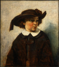 Копия картины "портрет девочки" художника "курбе гюстав"