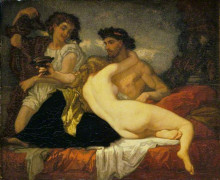 Копия картины "horace and lydia" художника "кутюр тома"