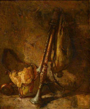 Картина "still life with a cornemuse" художника "кутюр тома"