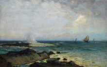 Картина "half tide rocks, east coast, berwickshire" художника "кэмпбелл нобл джеймс"