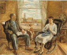 Копия картины "my mother and father" художника "кэрри джон стюарт"