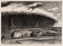 Репродукция картины "the line storm" художника "кэрри джон стюарт"