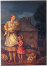 Копия картины "kansas pastoral: planter&#39;s family" художника "кэрри джон стюарт"