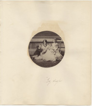 Репродукция картины "tryphena hughes and her children arthur, amy, and agnes" художника "кэрролл льюис"