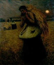 Копия картины "nightfall (the gleaners)" художника "ла танге генри герберт"