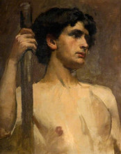 Копия картины "nude study" художника "ла танге генри герберт"