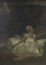 Репродукция картины "le mort du cygne: anna pavlova" художника "лавери джон"