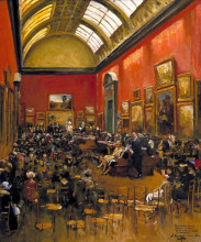 Картина "king george v, accompanied by queen mary, at the opening of the modern foreign and sargent galleries at the tate gallery, 26 june 1926" художника "лавери джон"