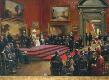 Картина "the opening of the modern foreign and sargent galleries at the tate gallery, 26 june 1926" художника "лавери джон"