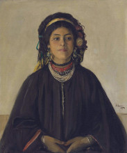 Копия картины "a&#239;da, a moorish maid" художника "лавери джон"