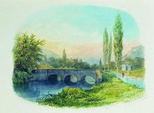Копия картины "sevastopol aqueduct in the gully ushakovskaya" художника "лагорио лев"