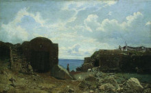 Картина "fisherman&#39;s settlement" художника "лагорио лев"