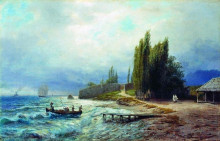 Репродукция картины "landscape" художника "лагорио лев"
