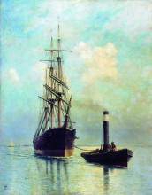 Репродукция картины "in the gulf of finland" художника "лагорио лев"
