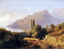 Картина "crimean landscape" художника "лагорио лев"