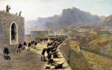 Копия картины "defense of bayazet (doğubeyazıt)" художника "лагорио лев"