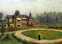Репродукция картины "country house" художника "лагорио лев"