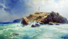 Копия картины "a lighthouse" художника "лагорио лев"