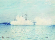 Репродукция картины "salute september 26, 1902" художника "лагорио лев"