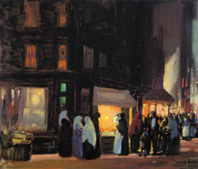 Репродукция картины "bleeker and carmine streets" художника "лакс джордж"