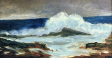 Копия картины "breaking surf" художника "лакс джордж"