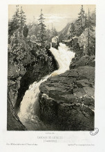 Репродукция картины "cascade de c&#233;rizet (cauteretz (i.e. cauterets))" художника "лаланн максим"