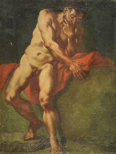 Копия картины "nudo maschile" художника "лама джулия"