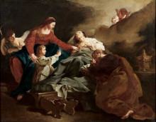 Репродукция картины "saint anne raptures" художника "лама джулия"