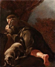 Копия картины "san rocco in preghiera" художника "лама джулия"