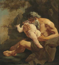 Репродукция картины "saturn devouring his child" художника "лама джулия"