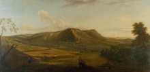 Репродукция картины "a view of box hill, surrey" художника "ламберт джордж"