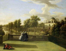 Копия картины "chiswick house, middlesex" художника "ламберт джордж"