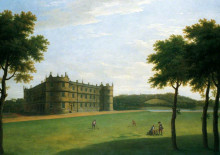 Картина "longford castle from the south west" художника "ламберт джордж"