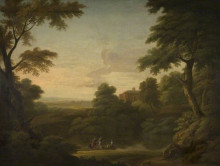 Репродукция картины "classical landscape" художника "ламберт джордж"