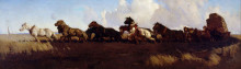 Репродукция картины "across the black soil plains" художника "ламберт джордж вашингтон"