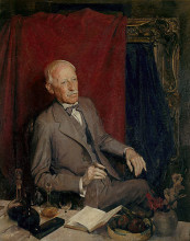 Картина "portrait of julian ashton" художника "ламберт джордж вашингтон"