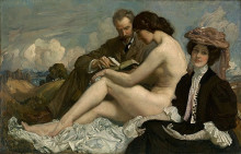Репродукция картины "the sonnet" художника "ламберт джордж вашингтон"