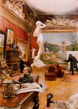 Копия картины "interior of the gallery furstengerg in gooteborg" художника "ларссон карл"