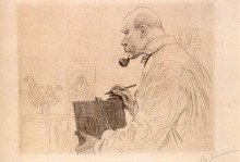 Картина "self-portrait" художника "ларссон карл"