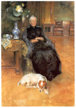 Копия картины "portrait of gothilda furstenberg" художника "ларссон карл"